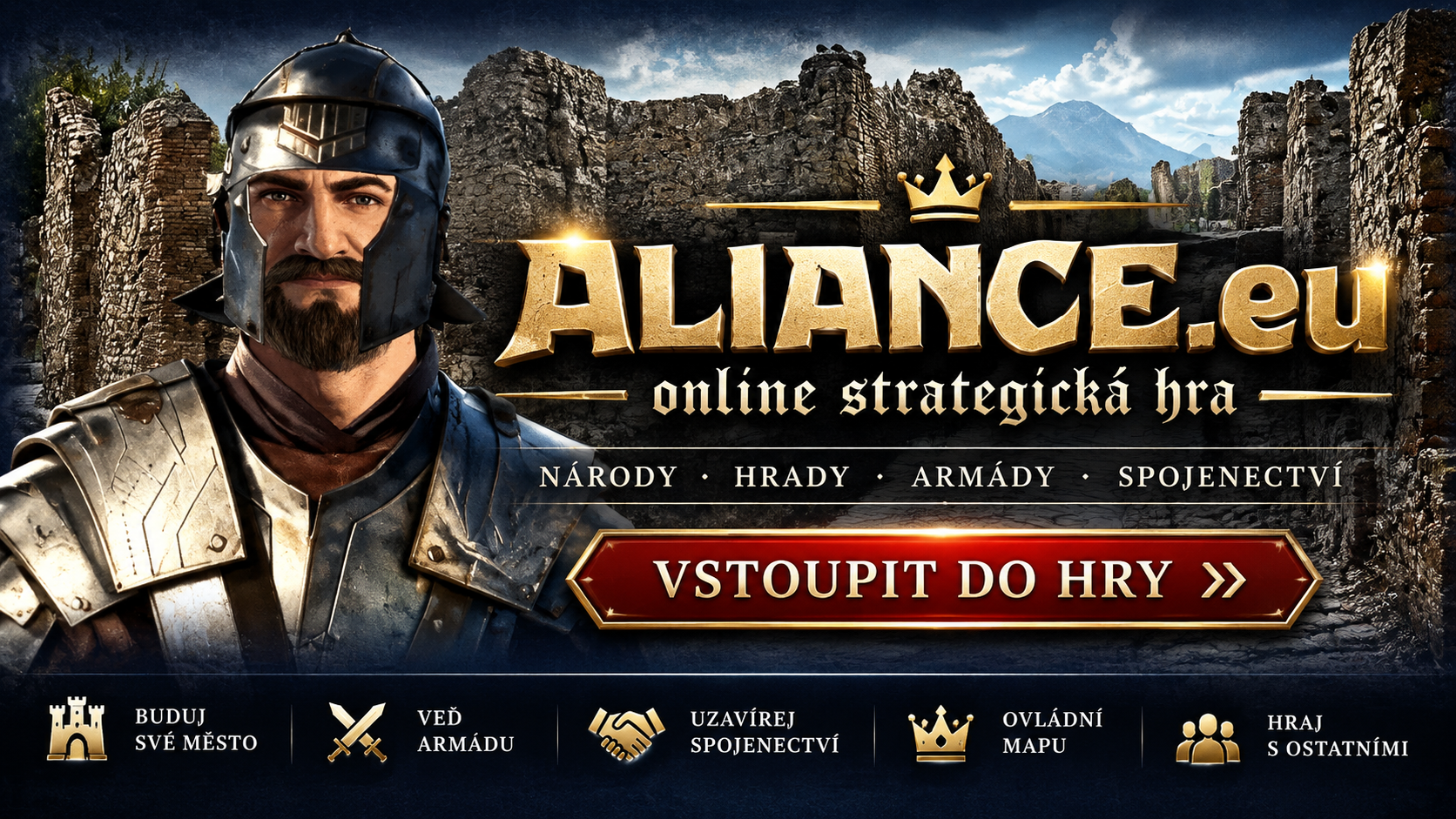 ALIANCE.eu – online strategická hra. Vstoupit do hry.